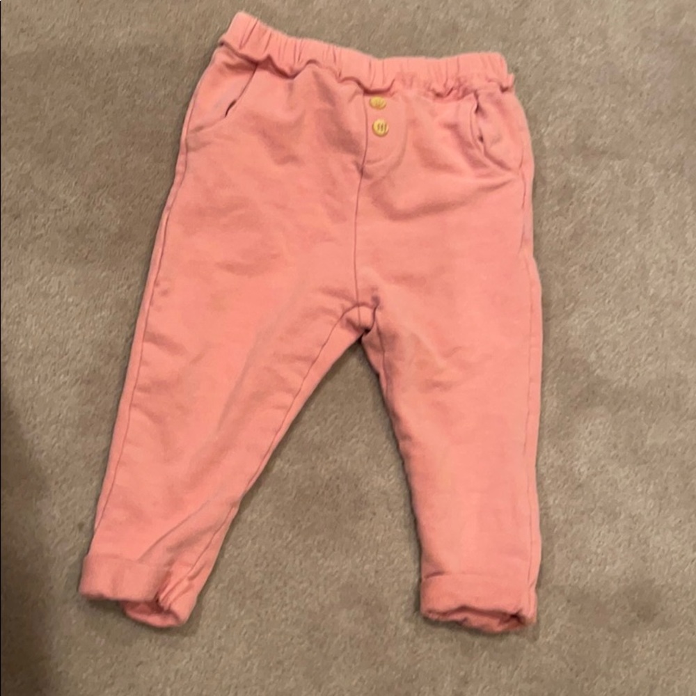 Zara pink sweatpants 9-12 months